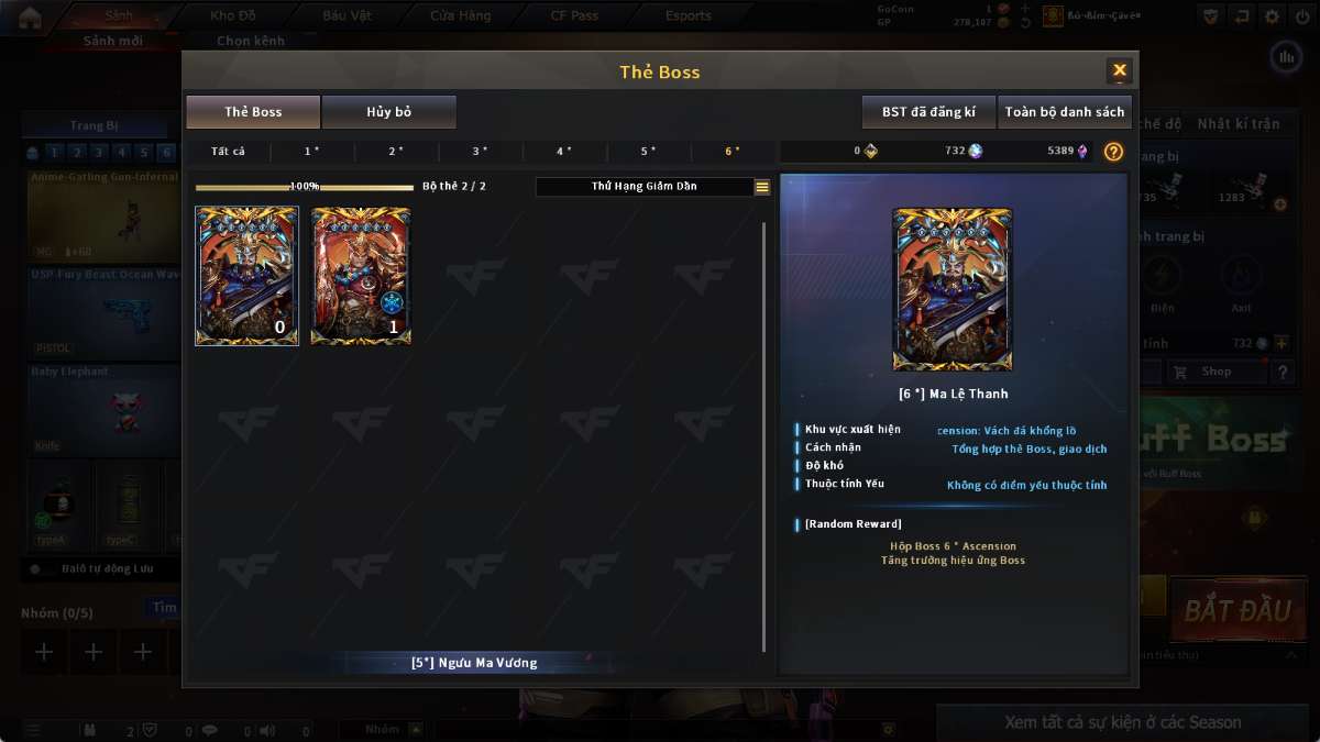 shop acc cf uy tin gia re